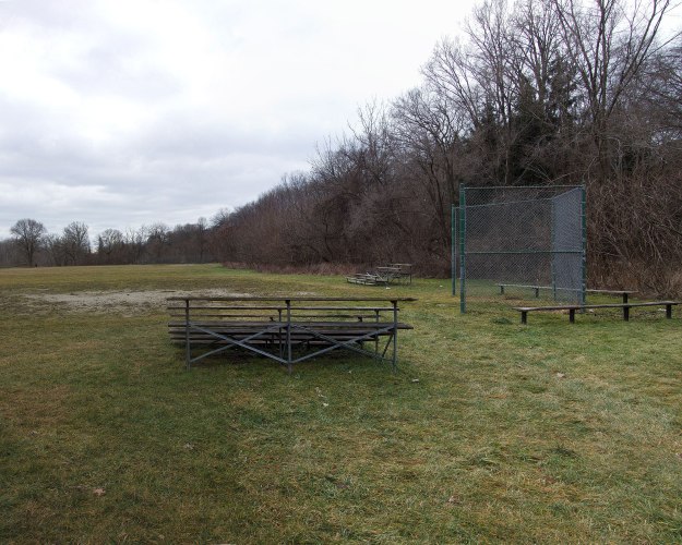 Looking south from the smaller diamond.