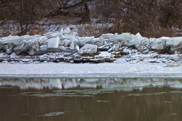 Interesting reflections in the river.