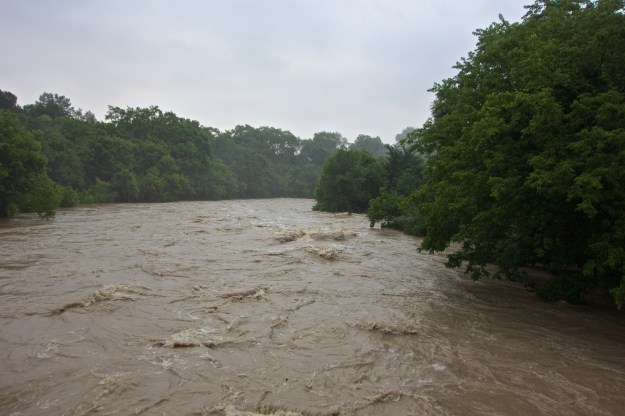 The Humber in full flood, July 9, 2013