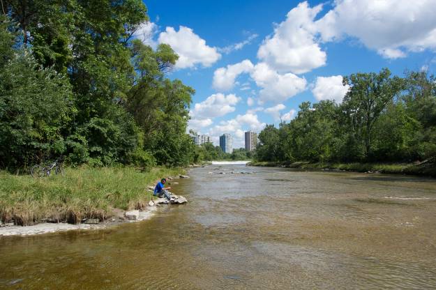 Forget about city life and sit by the water for awhile.