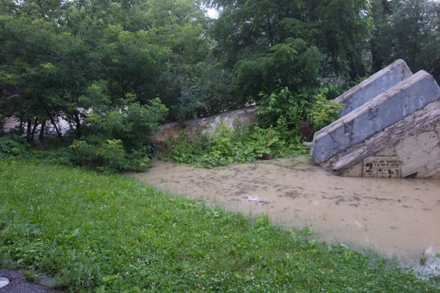 July 9 2013 - water levels begin to subside.