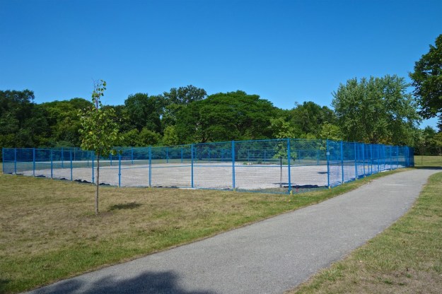 One of the dog enclosures; further north than anticipated.